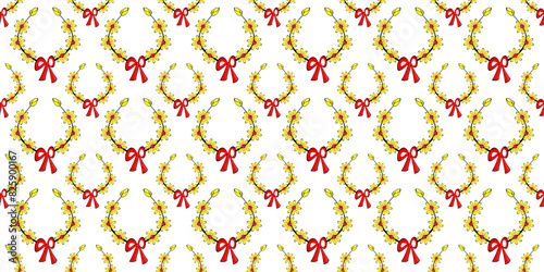Expandable Pattern of Flowers and Leaves Decoration