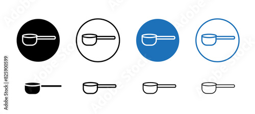 Scoop icon vector sheet fully editable in multiple styles