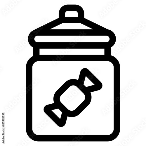 Candy Jar  Icon Element For Design
