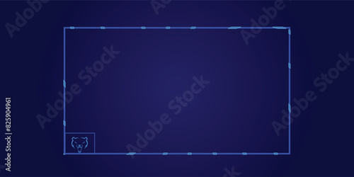 Twitch Face Cam Stripes Style