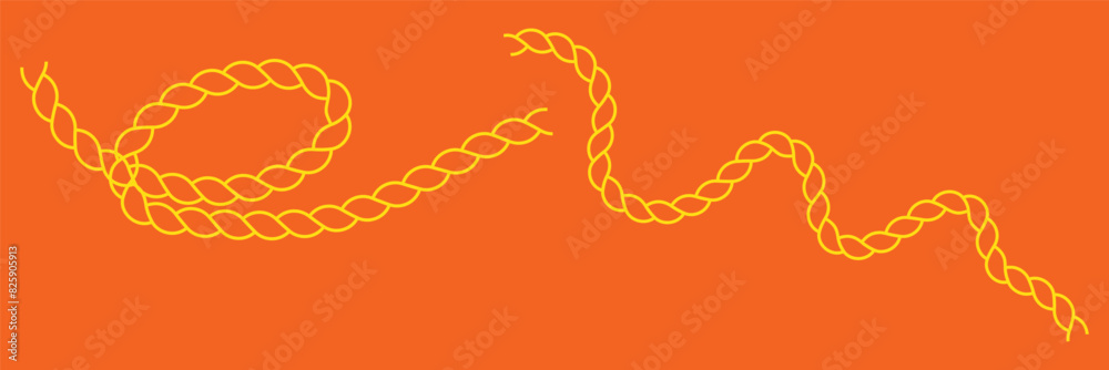 Set of Rope vector icon illustration design Set of Rope vector icon illustration design