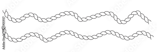 Set of Rope vector icon illustration design