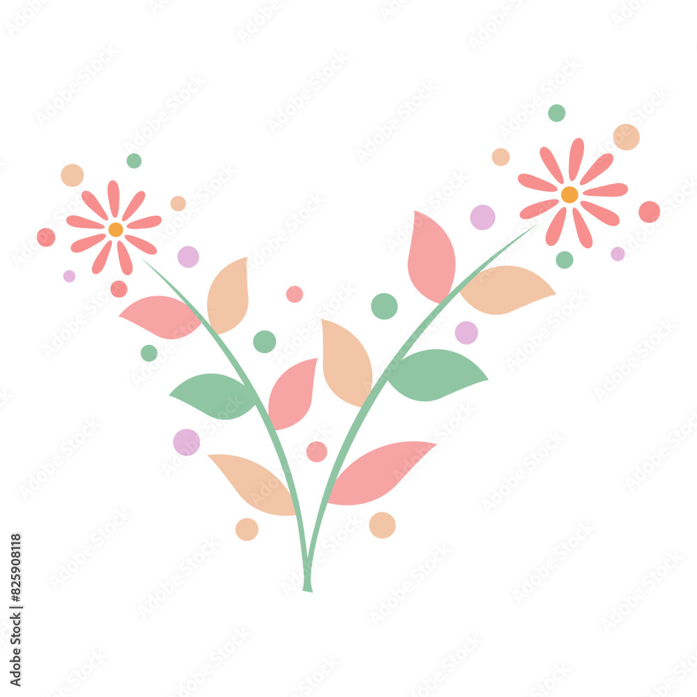 flower branch flower divider flower wreath flower Autumn branch ornament floral divider. element on transparent flower branch flower divider flower wreath flower Autumn branch ornament floral divider. element on transparent