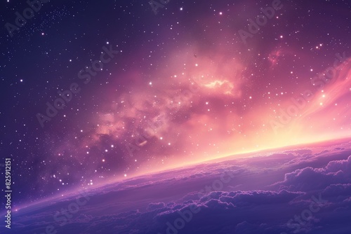 A mesmerizing galaxy background filled with countless stars  creating a breathtaking cosmic view