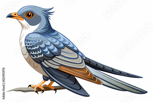  A beautiful cuckoo bird vector image artwork illustration 