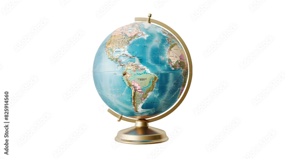 Globe with pins on it with bracket shaped realistic isolated on transparent background. Globe with pins on it with bracket shaped realistic isolated on transparent background.