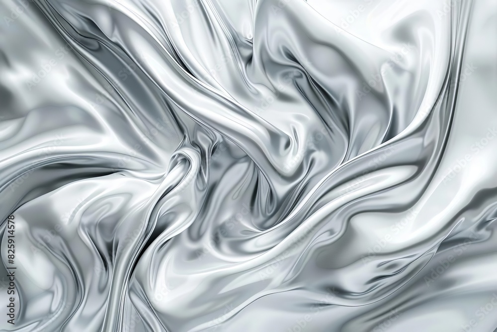 Obraz premium Elegant white and gray swirls in a seamless, fluid motion