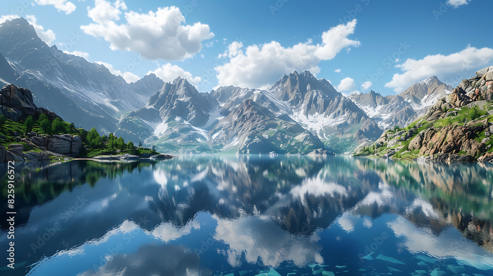 lake in the mountains