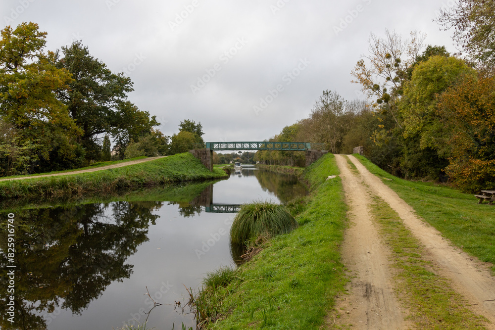 bridge over the river in autumn bridge over the river in autumn