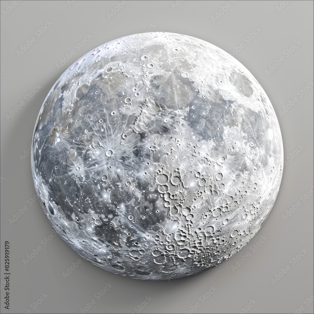 Pale Grey Moon Design a 3D moon icon in pale grey, AI Generative Pale Grey Moon Design a 3D moon icon in pale grey, AI Generative