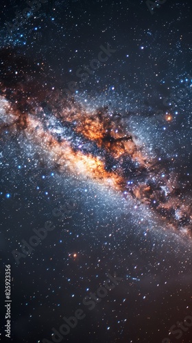 A mesmerizing galaxy background filled with countless stars, creating a breathtaking cosmic view