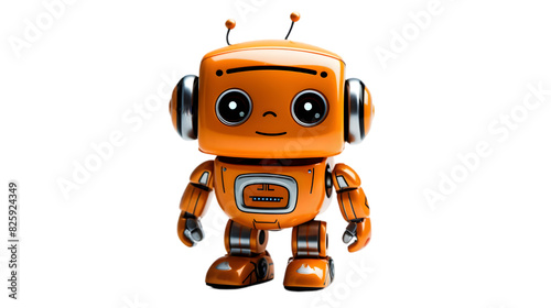 A robot isolated on transparent background. © Nim