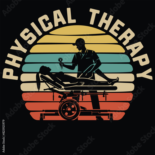 Funny Physical Therapist Retro Style T-Shirt