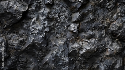 Wallpaper Mural Black or dark gray rough grainy stone texture background.  Torontodigital.ca