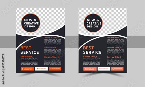  a bundle of 2 templates of different colors a4 flyer template,creative corporate& modern business flyer template,marketing,promotion,advertise, publication, cover page.

