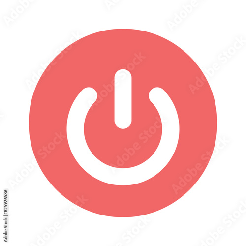 Check this cute icon of power off, trendy vector of power button