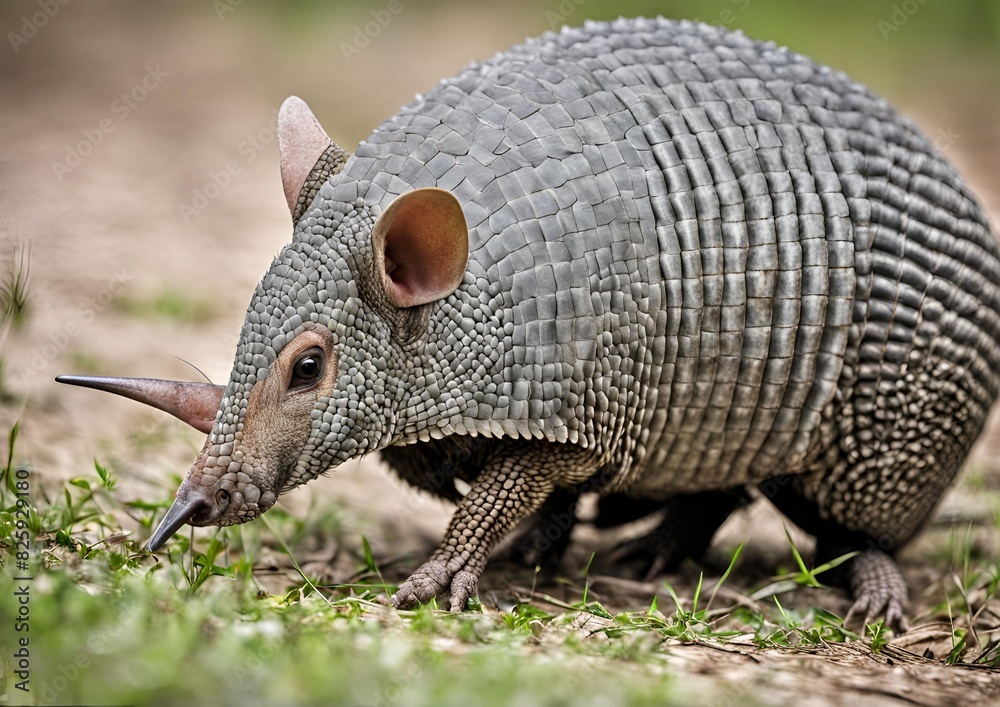 A close-up of an armadillo in South Florida. A close-up of an armadillo in South Florida.