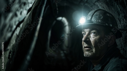 As he trudges through the narrow tunnels the coal miners headlamp casts a bright and steady glow providing him with muchneeded visibility.