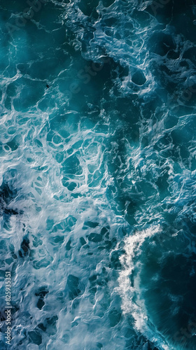 Turquoise ocean water, top view