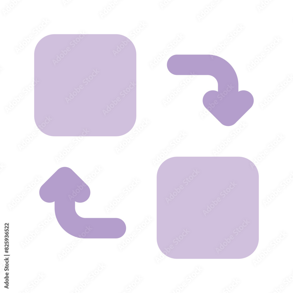 Data exchange, data transfer icon design in modern style Data exchange, data transfer icon design in modern style