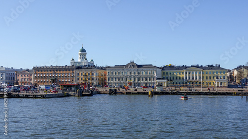 Helsinki skyline and Helsinki Cathedral, Finland