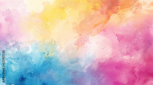 Serene Watercolor Background in Soft Pastel Tones for Artistic Projects and Designs