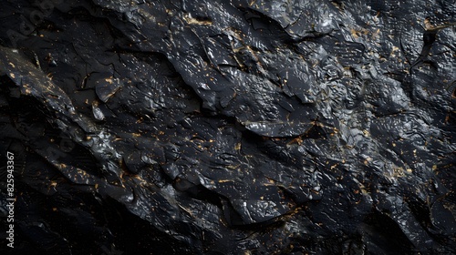 Wallpaper Mural Black or dark gray rough grainy stone texture background.  Torontodigital.ca