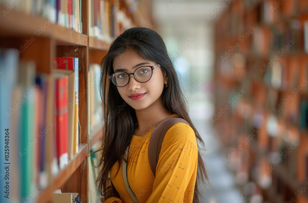 young girl college student standing at college young girl college student standing at college