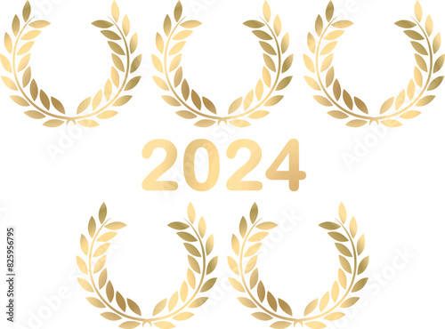 Five golden laurel wreaths for 2024