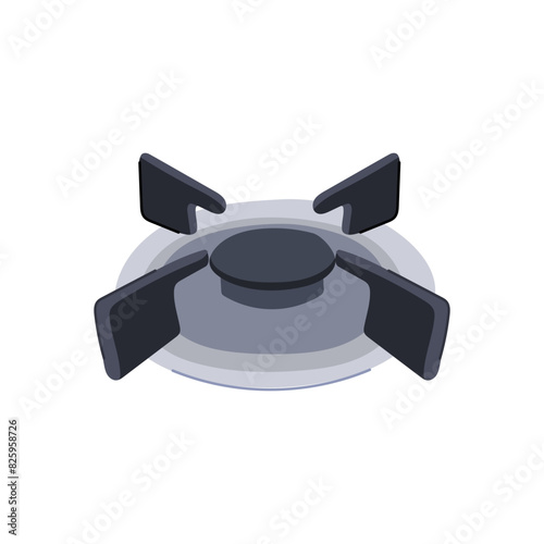 home stove burner cartoon. oven heat, propane cook, hob butane sign. isolated symbol vector illustration