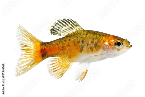Vibrant and Lifelike Platy Fish Swimming in Aquarium or Pond photo