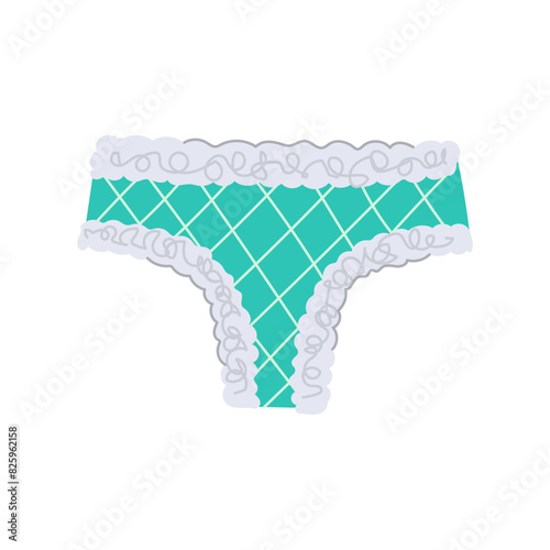 shape woman panties cartoon. slim underwear, girl figure, beauty perfect shape woman panties sign. isolated symbol vector illustration