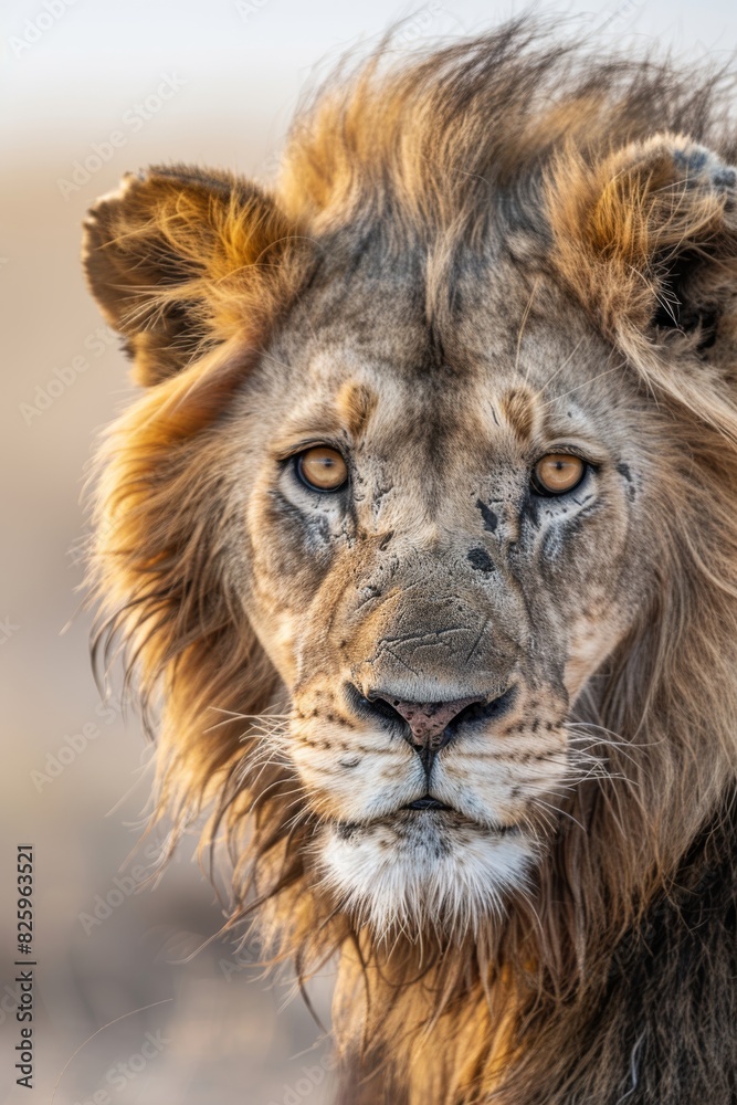 portrait of a lion portrait of a lion