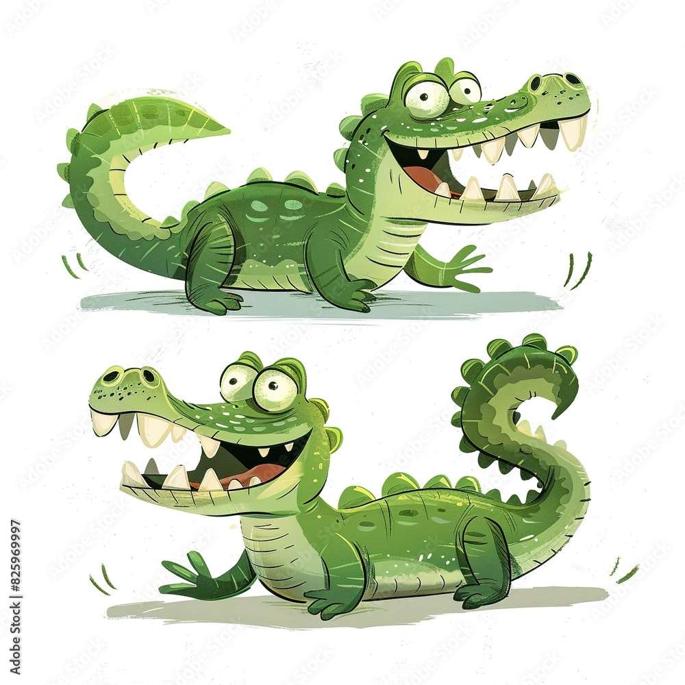 Fototapeta premium Alligators Vintage