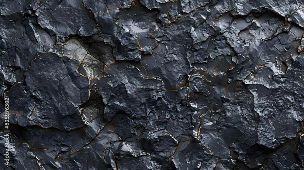 Black or dark gray rough grainy stone texture background. 