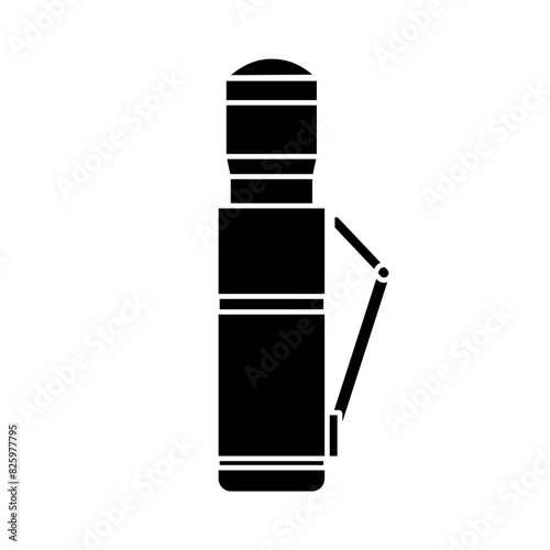Thermos icon vector. Thermal mug illustration sign. Hot drink symbol or logo.