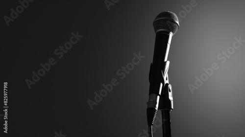 The authoritative voice reverberates against a backdrop of simplicity. photo