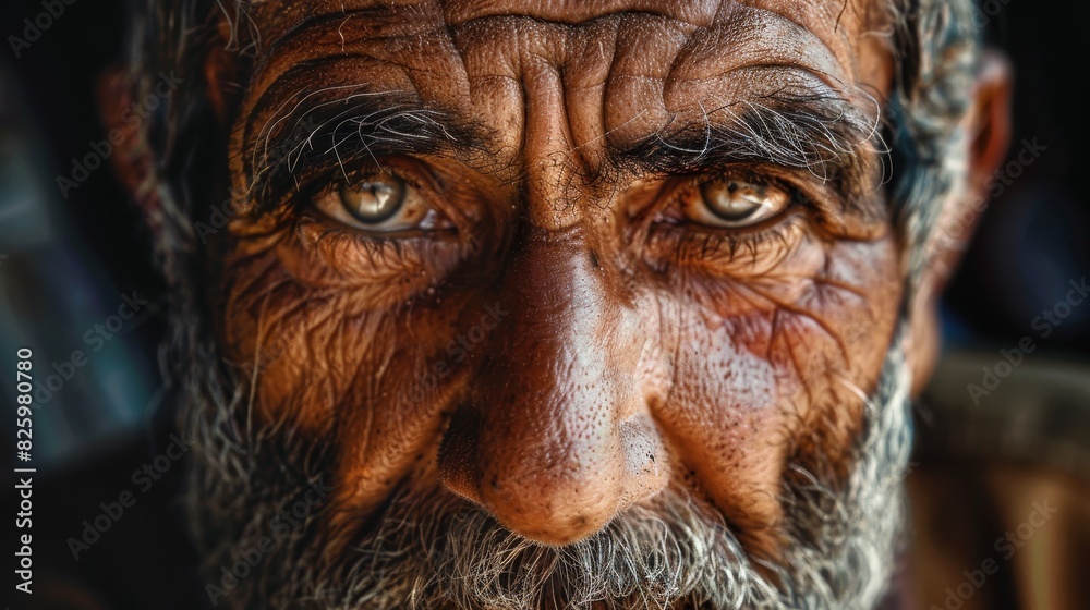 Gentle Soul - Portrait of a Kind and Wise Man with Warmth in His Eyes Gentle Soul - Portrait of a Kind and Wise Man with Warmth in His Eyes