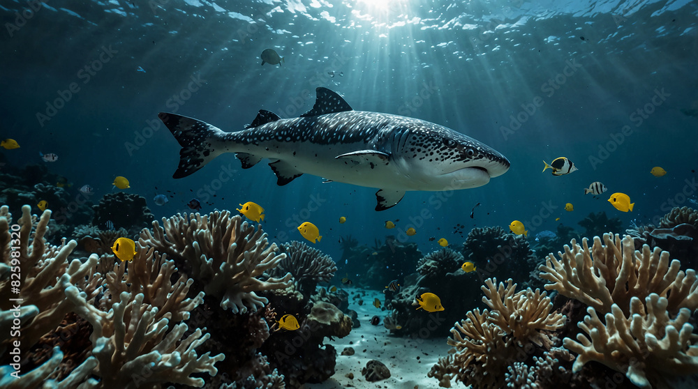 Underwater Wonders/ The Aquatic Realm"/ Dive into the underwater world