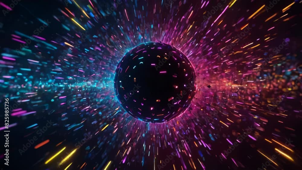 Glowing sphere of energy. AI. Glowing sphere of energy. AI.