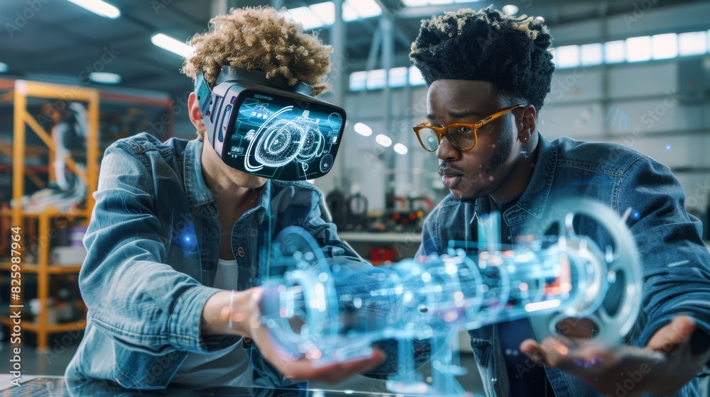 Obraz premium augmented reality application that overlays digital information