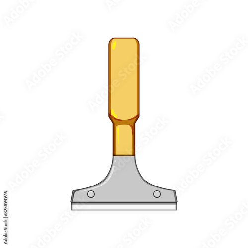 putty paint scraper cartoon. knife wall, spatula home, blade old putty paint scraper sign. isolated symbol vector illustration