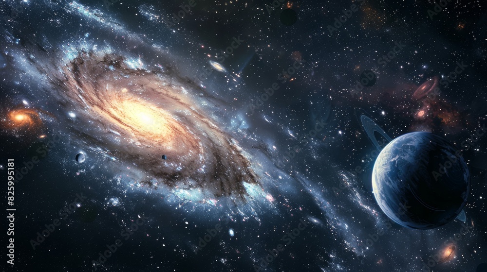 A deep space observatory capturing distant galaxies and cosmic phenomena A deep space observatory capturing distant galaxies and cosmic phenomena