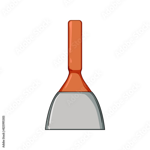 home paint scraper cartoon. blade old, hammer line, er removing home paint scraper sign. isolated symbol vector illustration