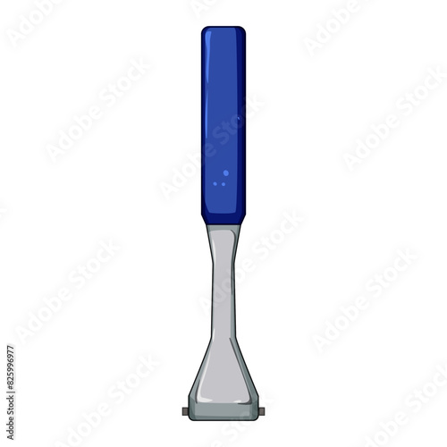 hammer paint scraper cartoon. line er, removing carpenter, house screwdriver hammer paint scraper sign. isolated symbol vector illustration