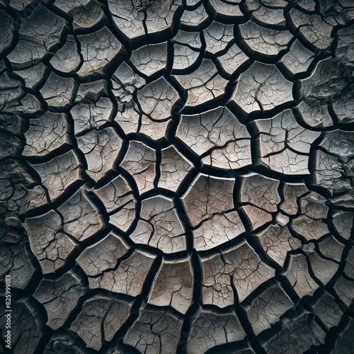 Abstract Cracked Earth Texture