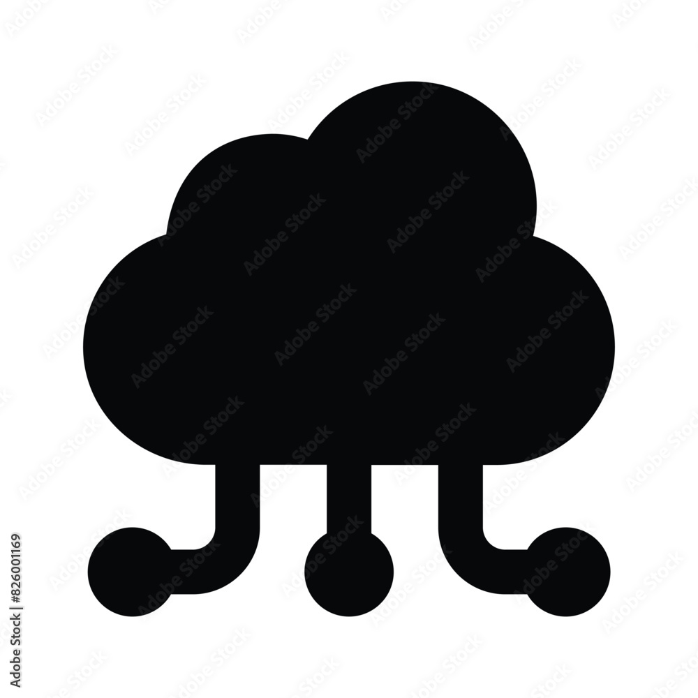 Get this creative icon of cloud network in trendy style Get this creative icon of cloud network in trendy style