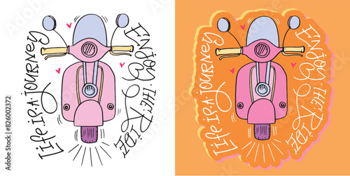 Cute hand drawn doodle lettering quote. Lettering fot t-shirt design, mug print, bag print, clothes fashion. 100% hand drawn vector image.