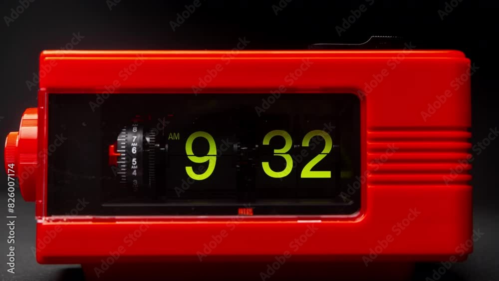 flip clock with time passing flip clock with time passing