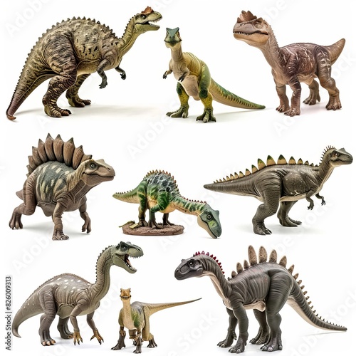 Dinosaur set. Stegosaurus Dimetrodon